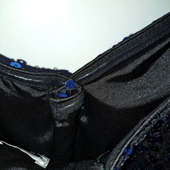 3 FOR 12 SALE DEB Blue Sequin Sparkle Glitter Dress. See photos for measurement. - Picture 8 of 13